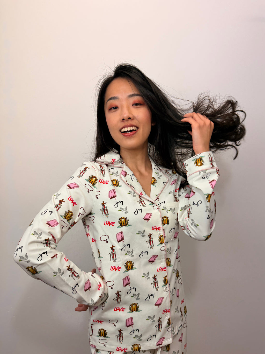 Jesus Girl Long Sleeve Pyjama Top