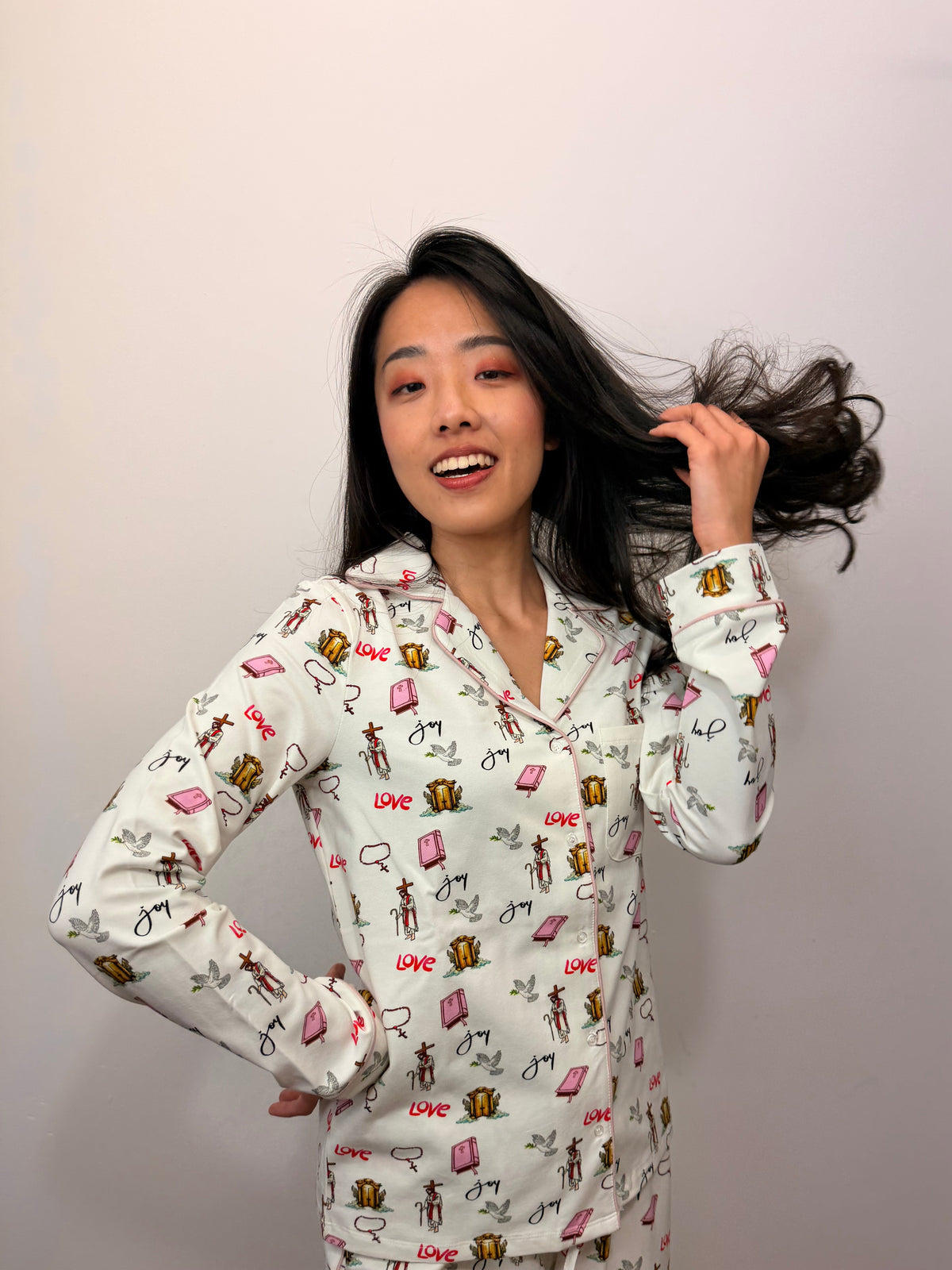 Jesus Girl Long Sleeve Pyjama Top