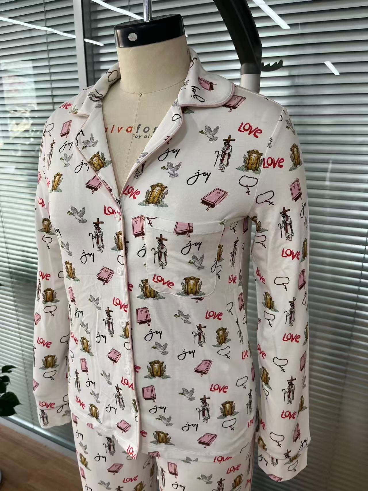 Jesus Girl Long Sleeve Pyjama Top